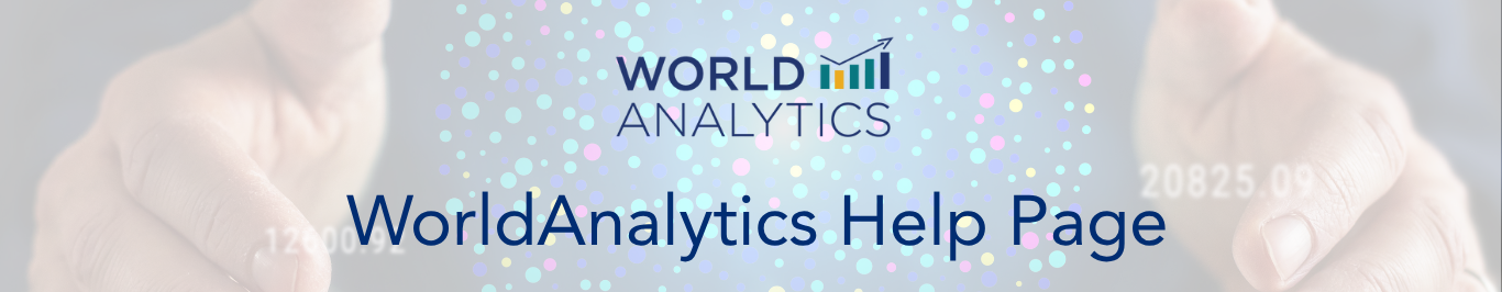 Click the buttons below to learn how to effectively use WorldAnalytics! (41)