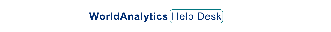 Click the buttons below to learn how to effectively use WorldAnalytics! (3)